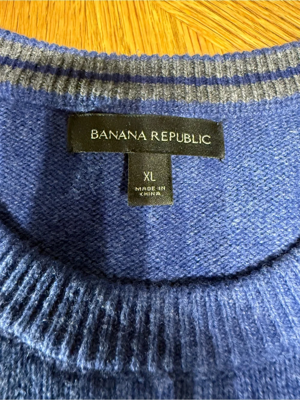 Men's Wool Blend Crewneck Sweater in Royal Blue